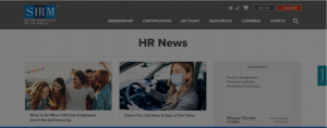 shrm websites for human resources professionals